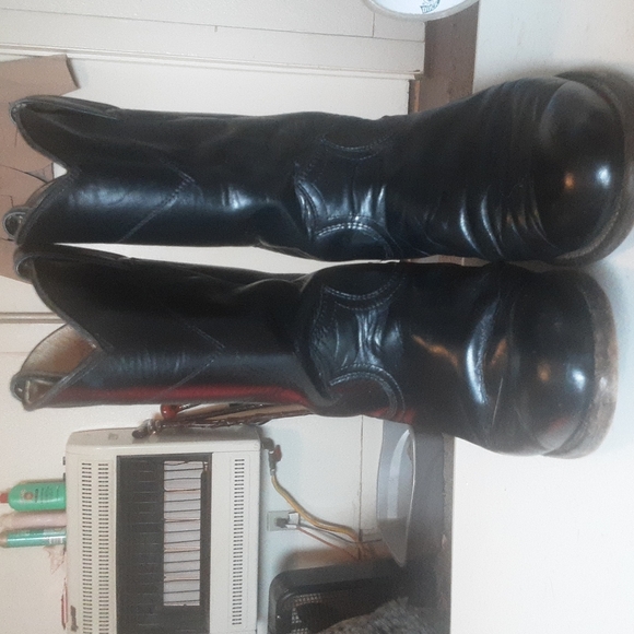 Justin Black Roper Boots Women's Sz 5.5 C - Picture 2 of 10